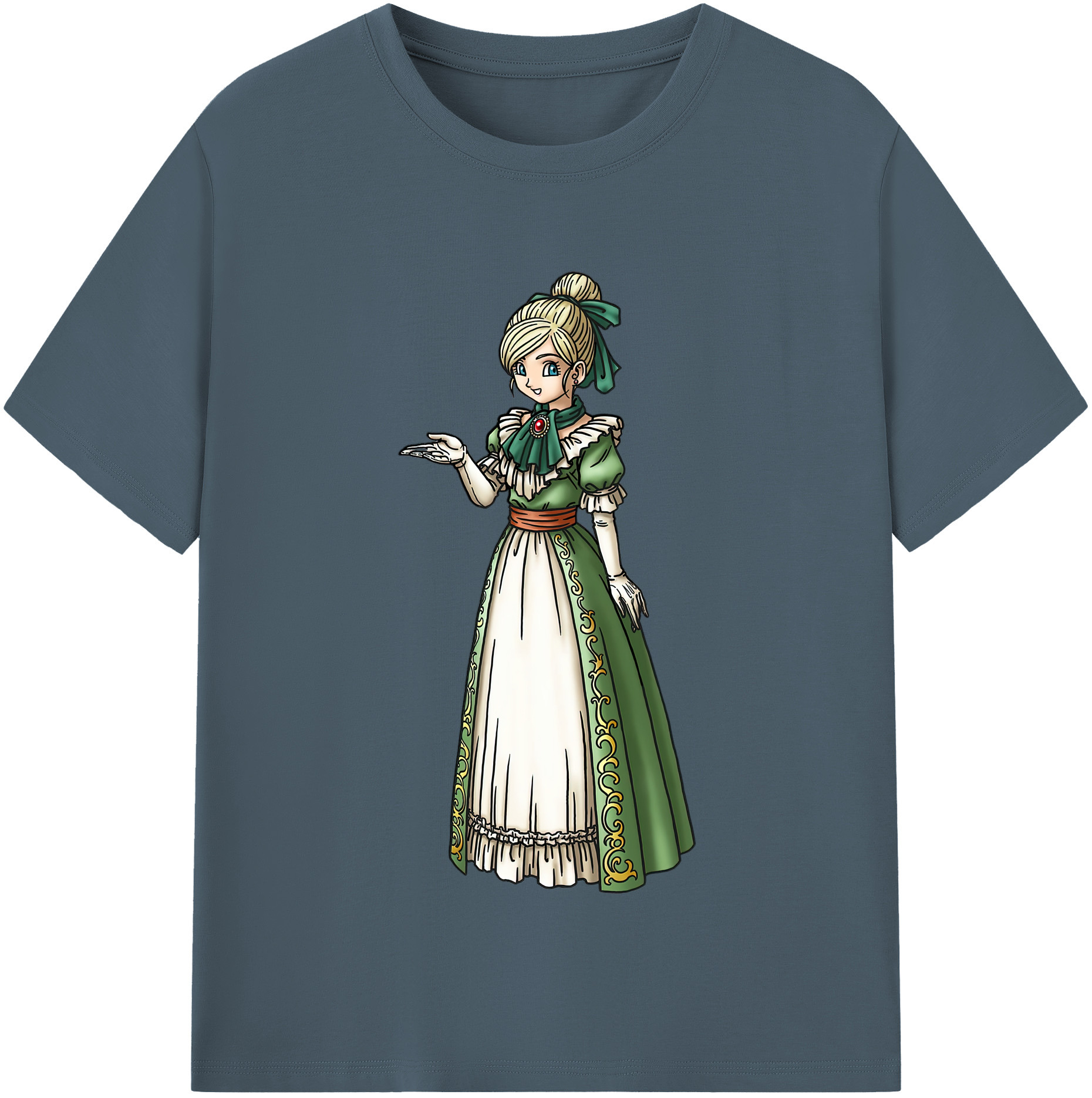 （画像用） ドラゴンクエスト Doragon Kuesuto Dragon Quest 綿100％半袖Tシャツ（フロントプリント）